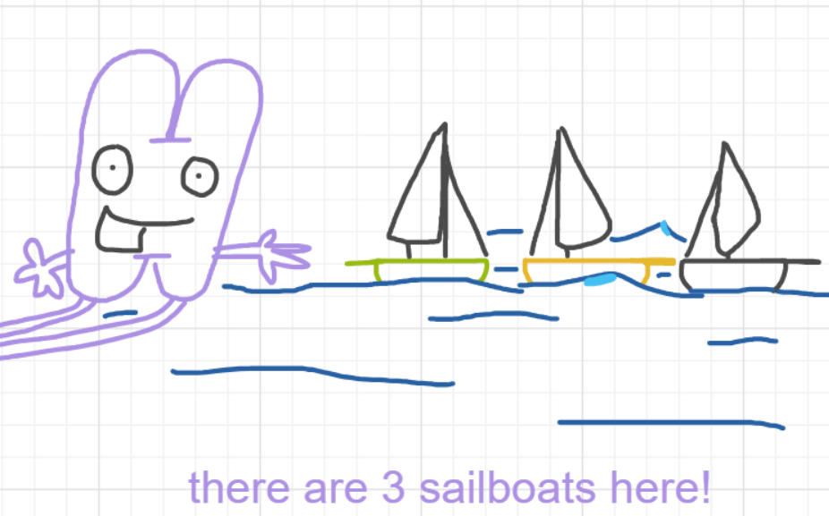 A panel from Ready Oar Knot, episode three of the Board Boards object show by Furretwalk/WalkingFurret.